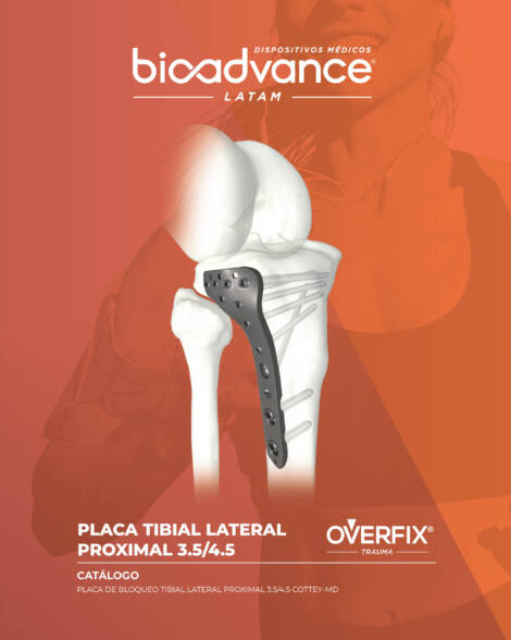 Placa de bloqueo tibial lateral proximal 3.5-4.5 Cottey-MD